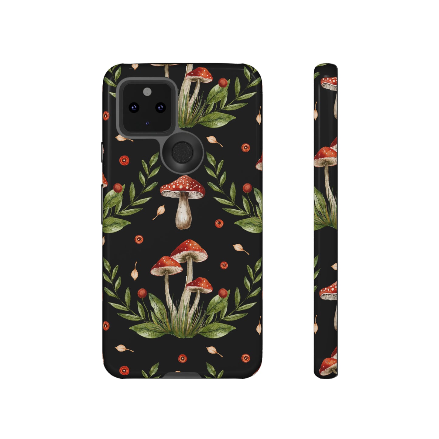 Tough Cases / Phone Case - Red/Black Mushrooms