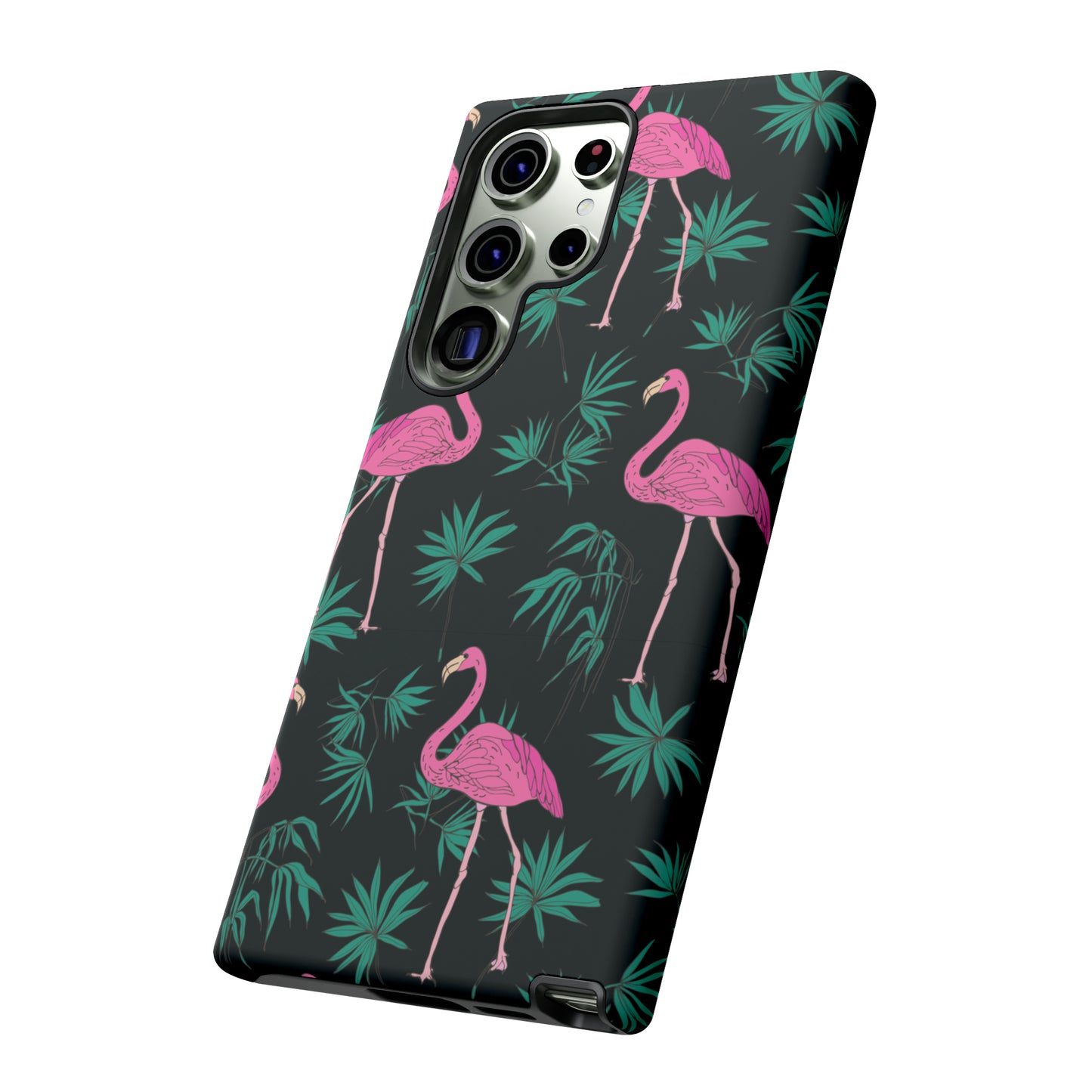 Tough Cases / Phone Case - Pink Flamingo with Teal