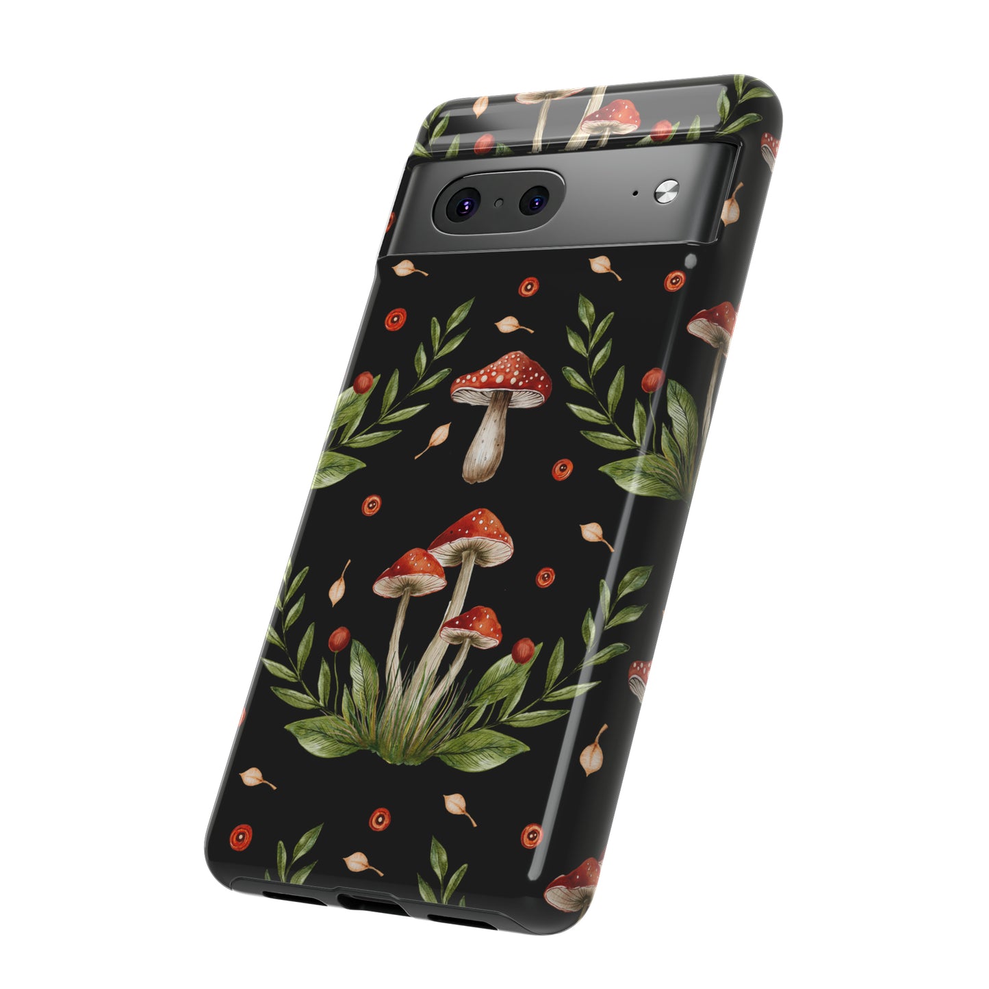 Tough Cases / Phone Case - Red/Black Mushrooms