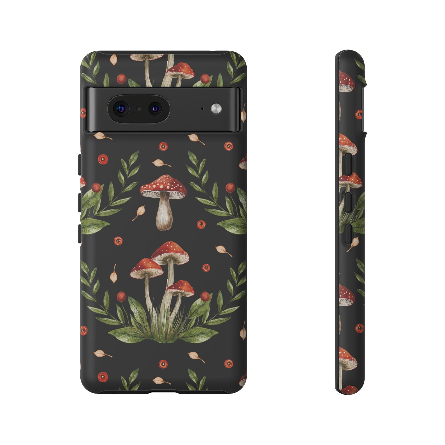 Tough Cases / Phone Case - Red/Black Mushrooms