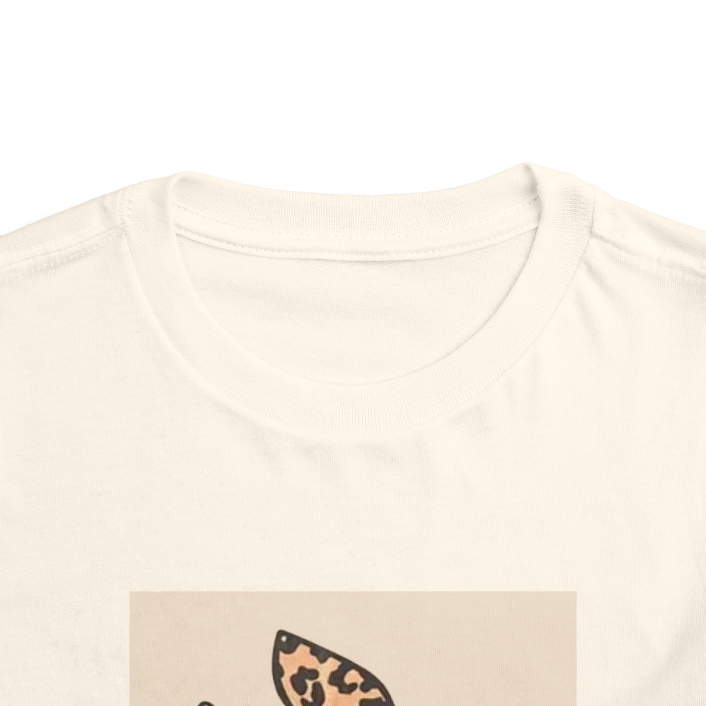 Girl's Toddler Short Sleeve Tee - Kitty Leopard Bow