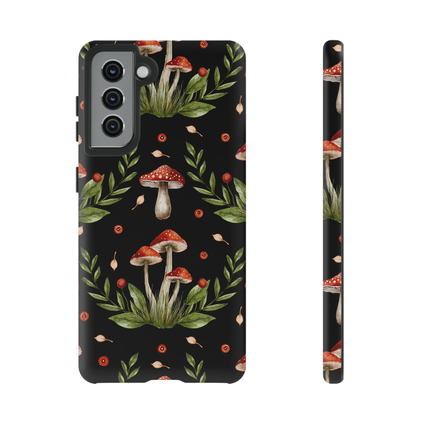 Tough Cases / Phone Case - Red/Black Mushrooms