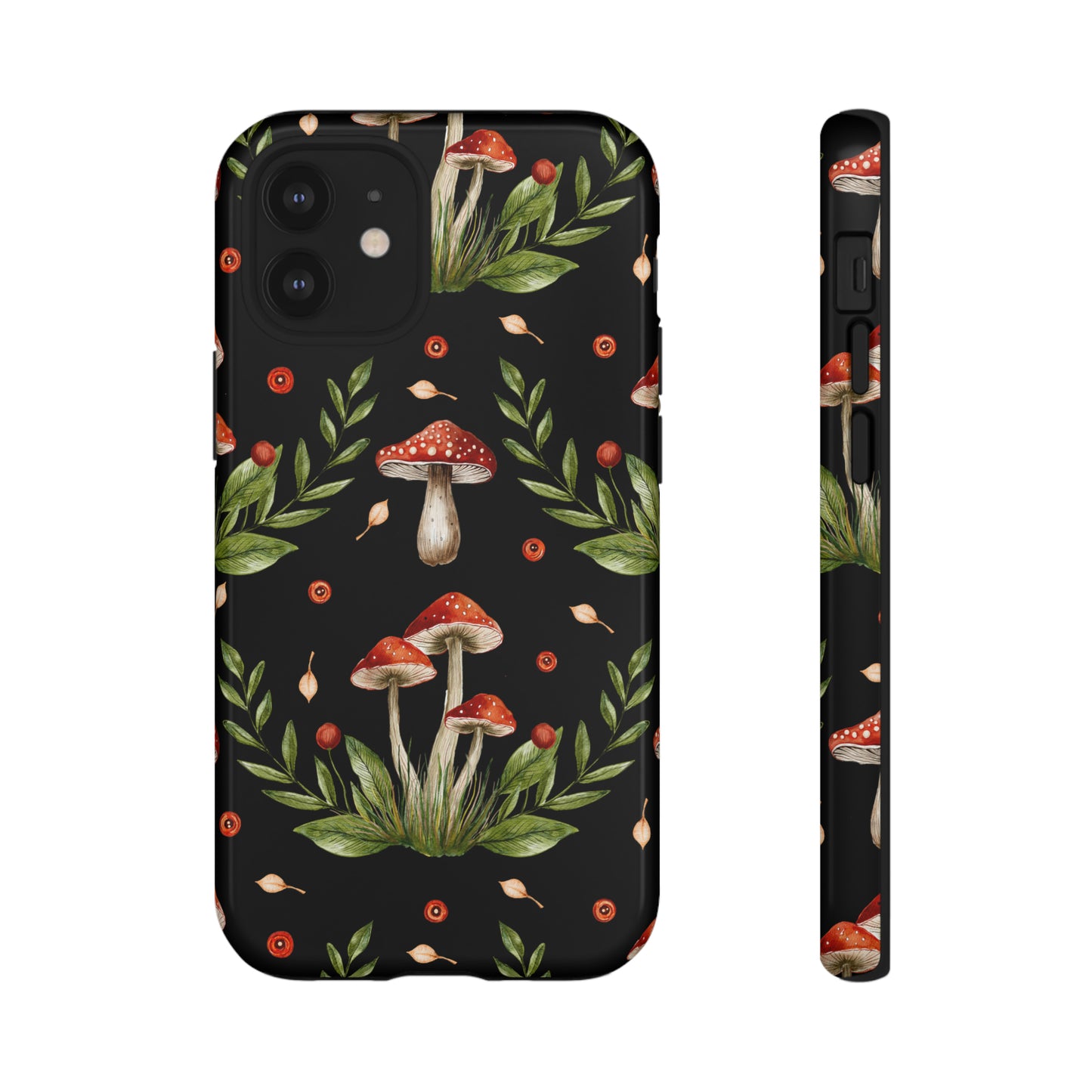 Tough Cases / Phone Case - Red/Black Mushrooms