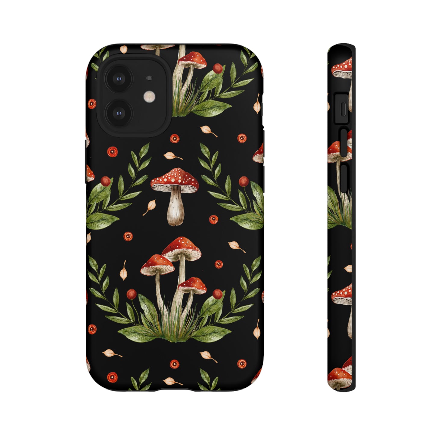 Tough Cases / Phone Case - Red/Black Mushrooms