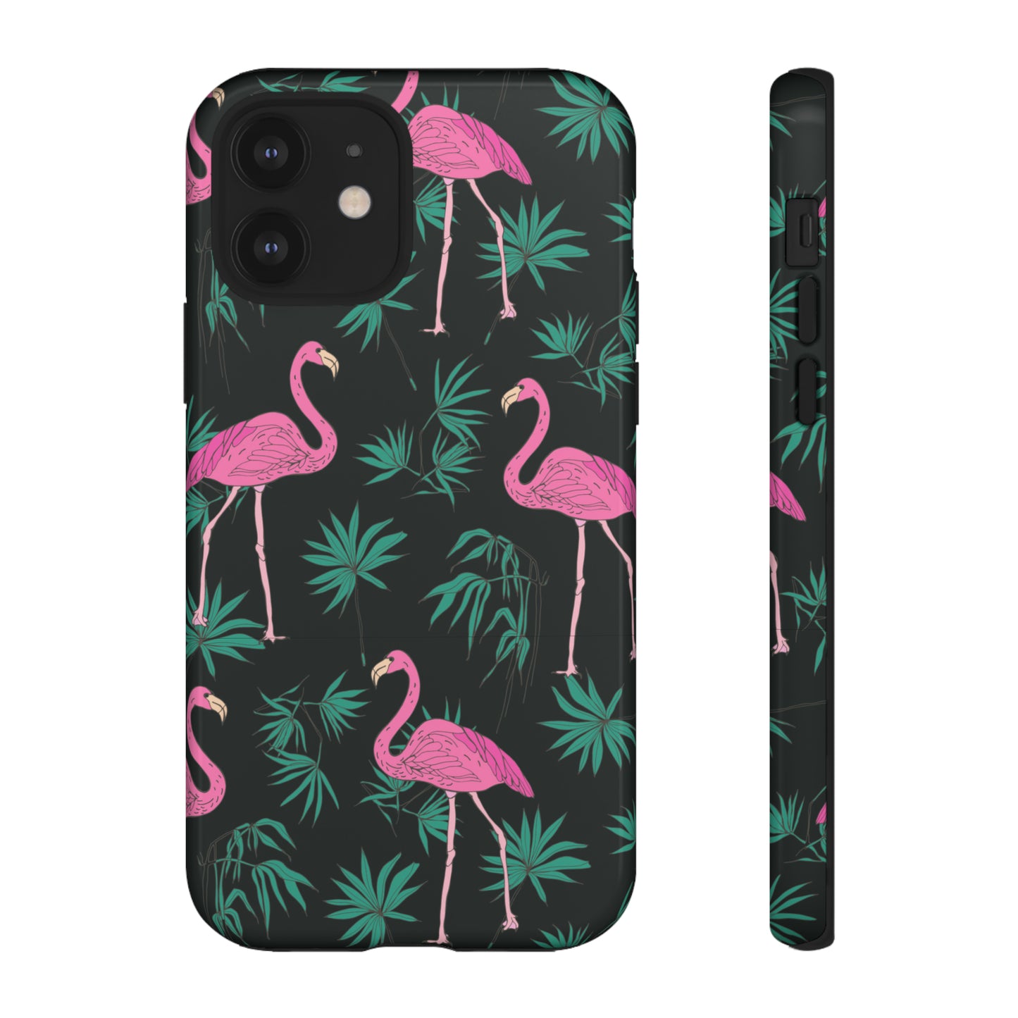 Tough Cases / Phone Case - Pink Flamingo with Teal