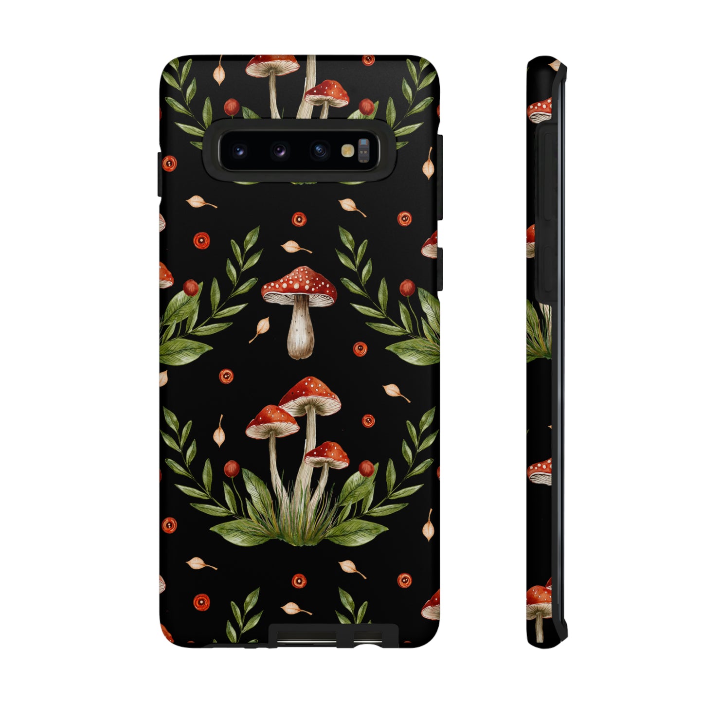 Tough Cases / Phone Case - Red/Black Mushrooms