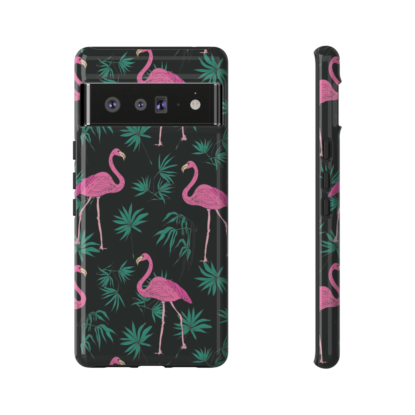 Tough Cases / Phone Case - Pink Flamingo with Teal