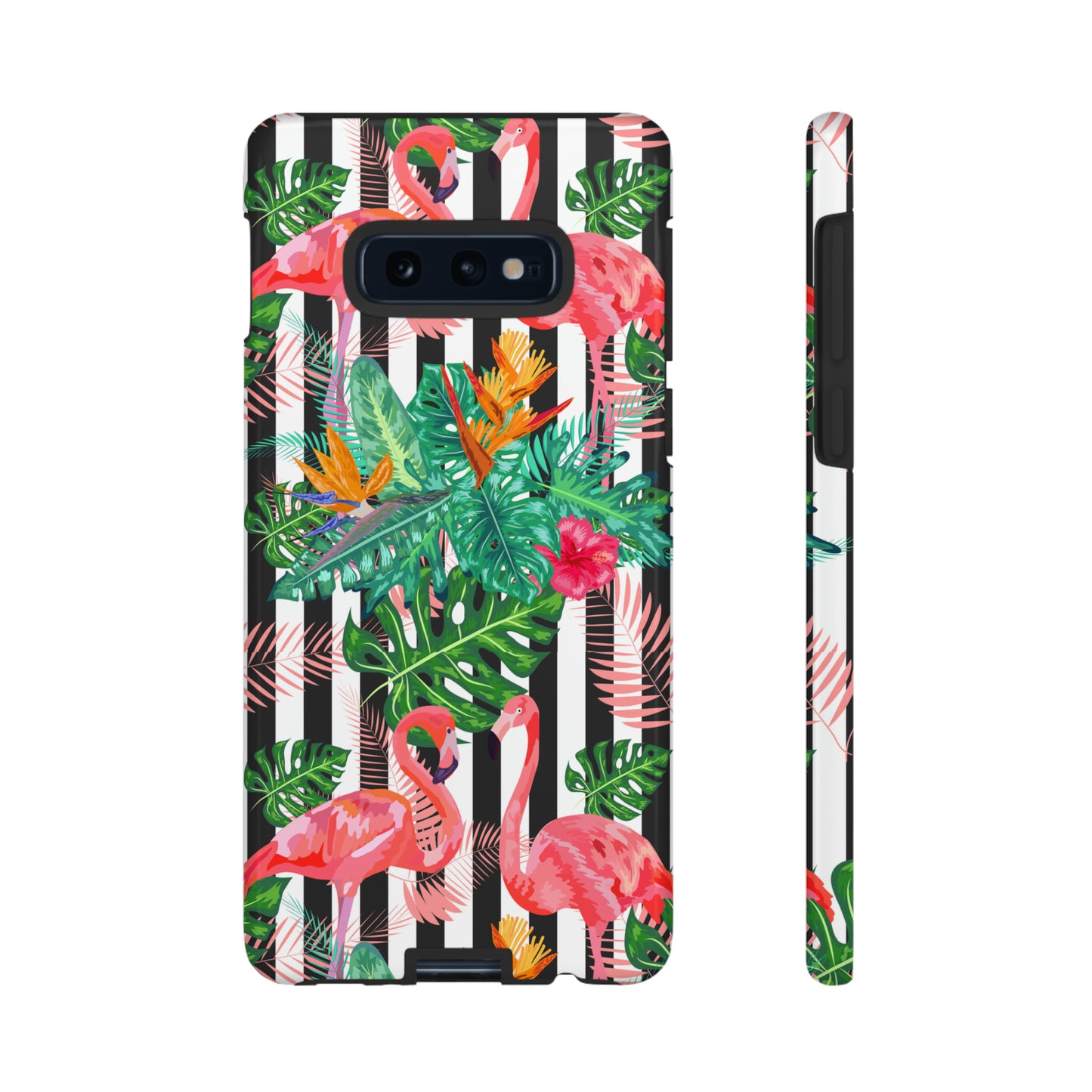 Tough Cases / Phone Case - flamingos with Black Lines