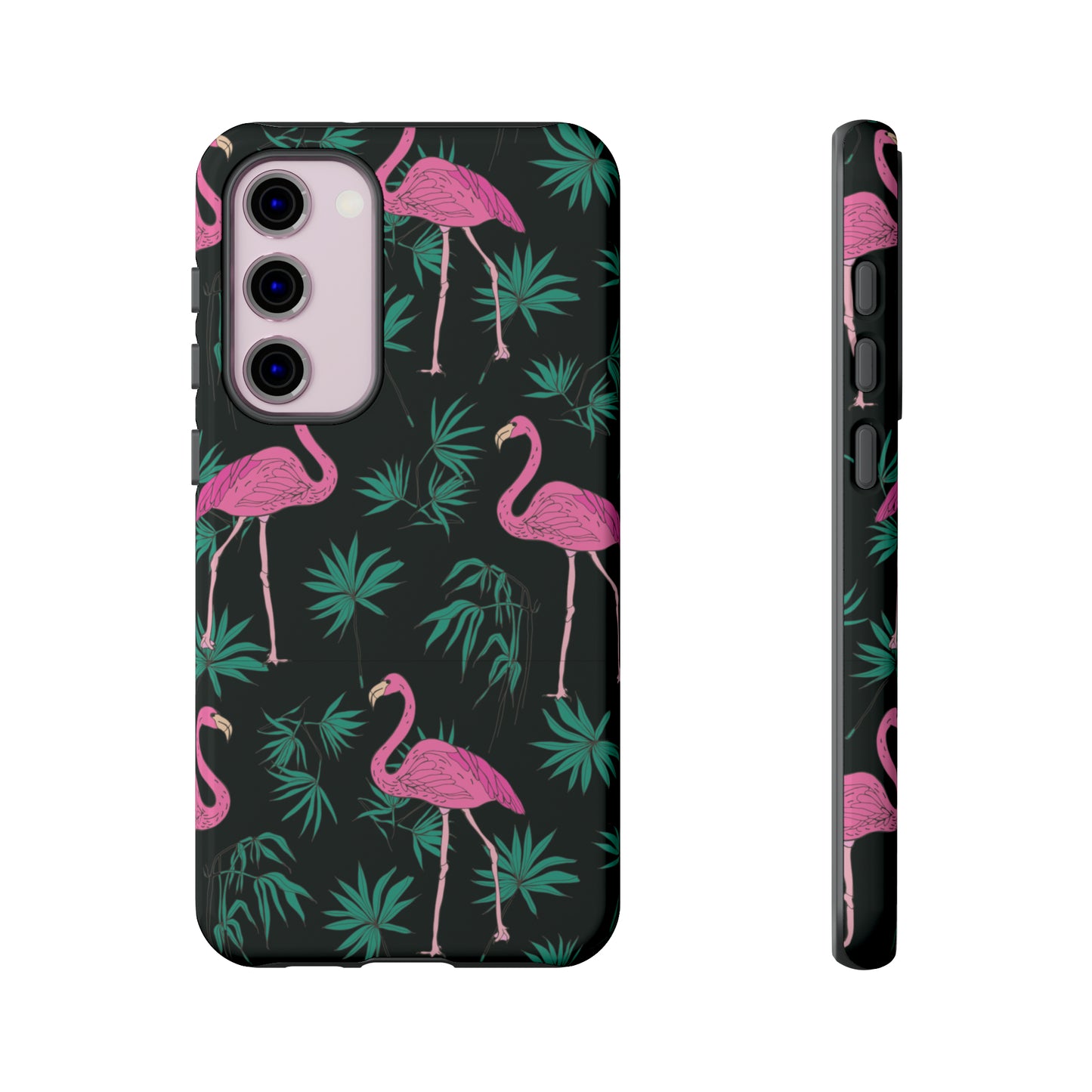 Tough Cases / Phone Case - Pink Flamingo with Teal