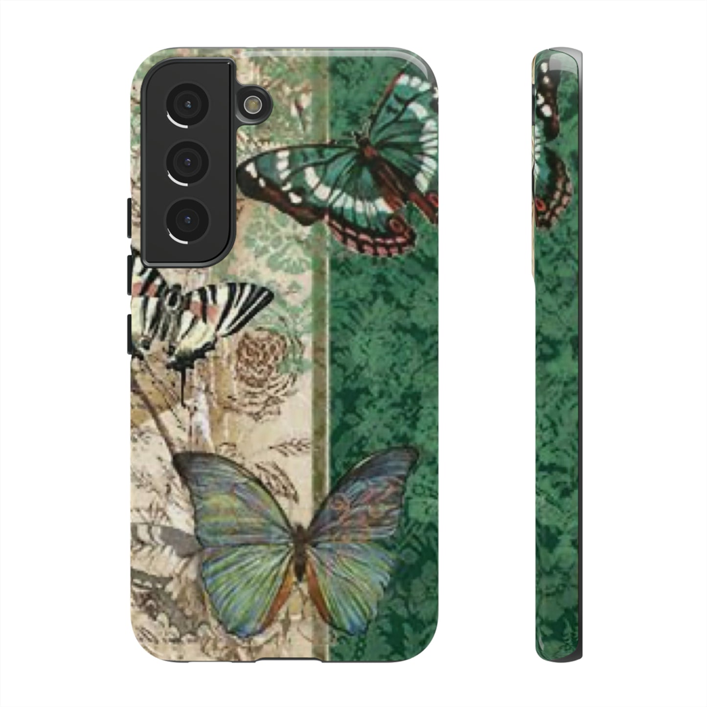 Tough Cases / Phone Case - Emerald Green Butterfly