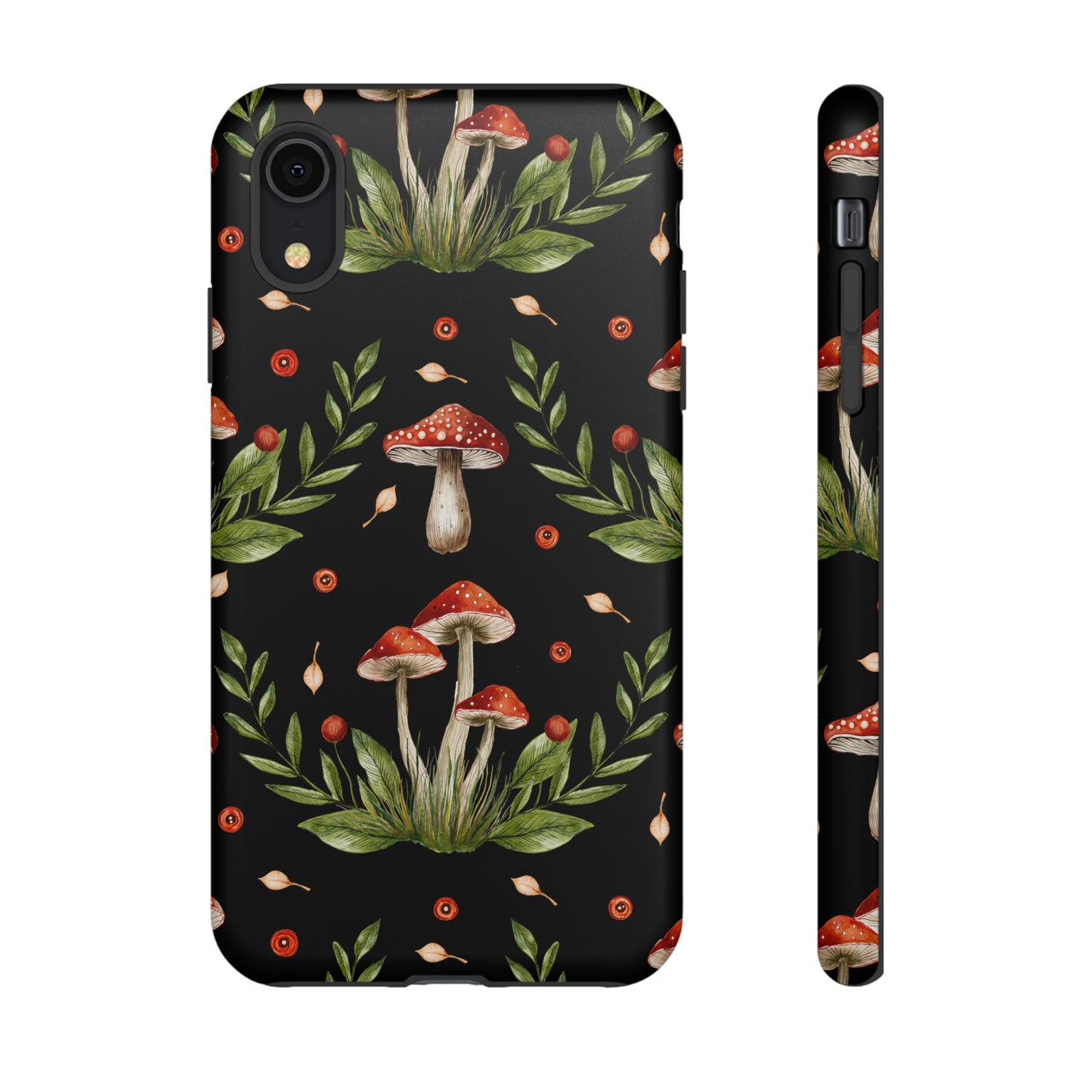 Tough Cases / Phone Case - Red/Black Mushrooms