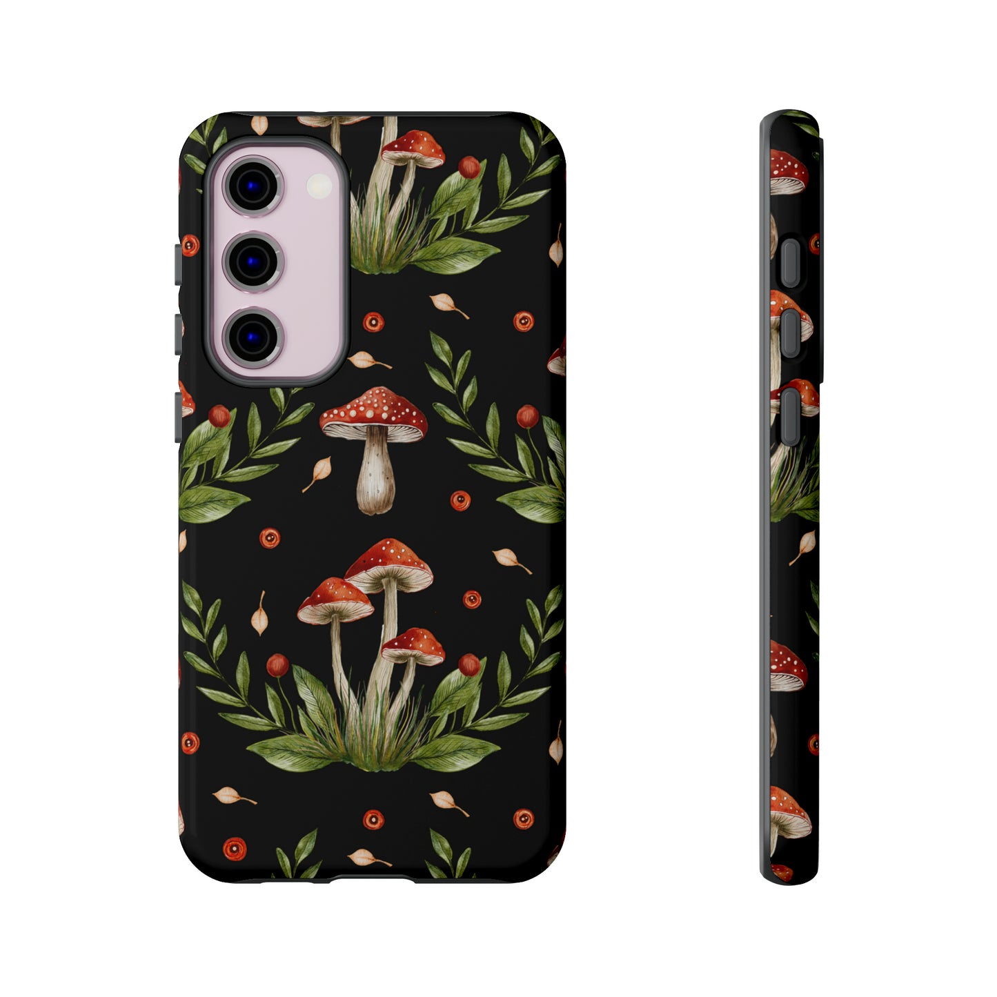 Tough Cases / Phone Case - Red/Black Mushrooms