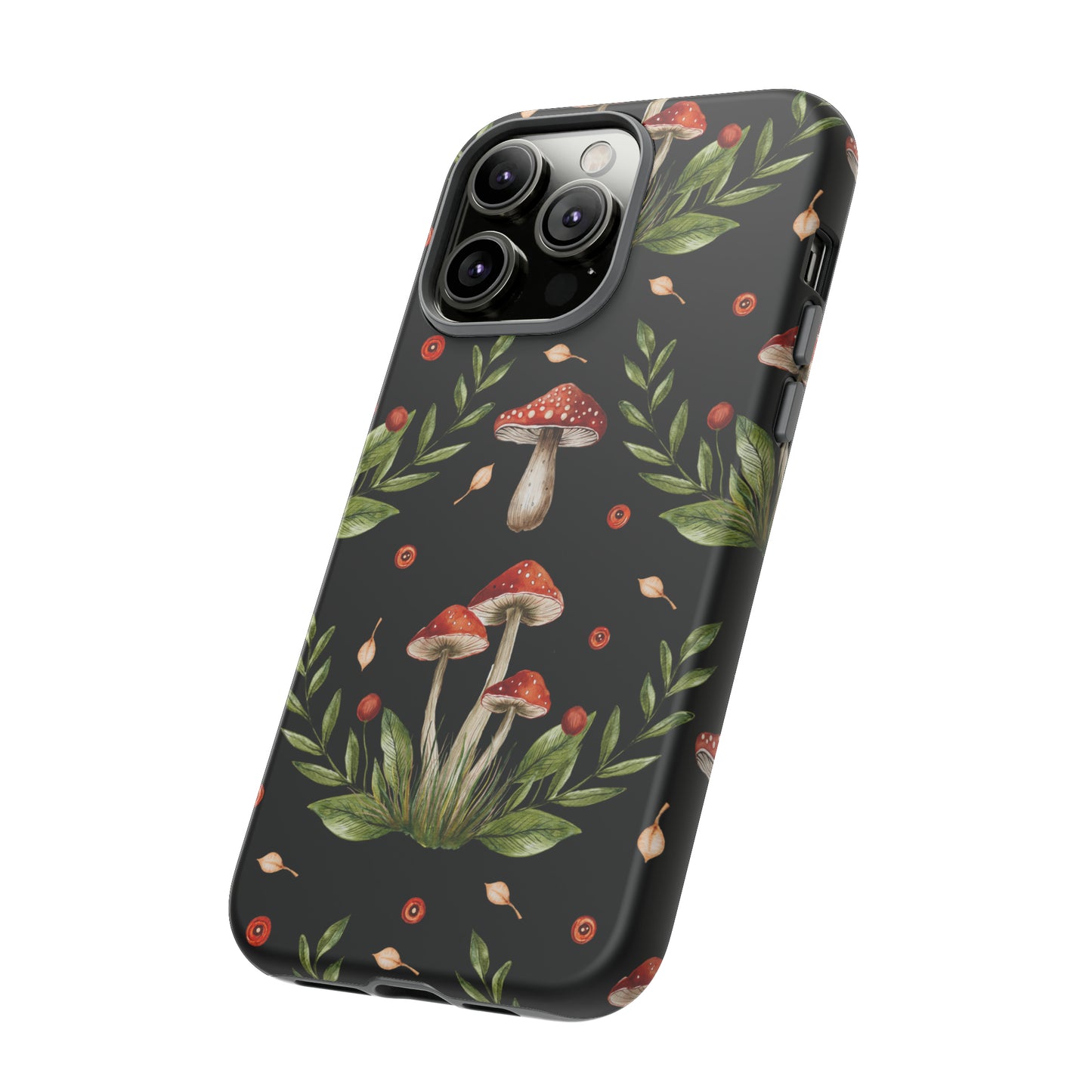 Tough Cases / Phone Case - Red/Black Mushrooms