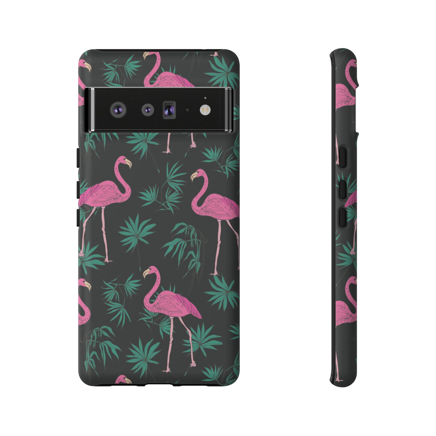 Tough Cases / Phone Case - Pink Flamingo with Teal