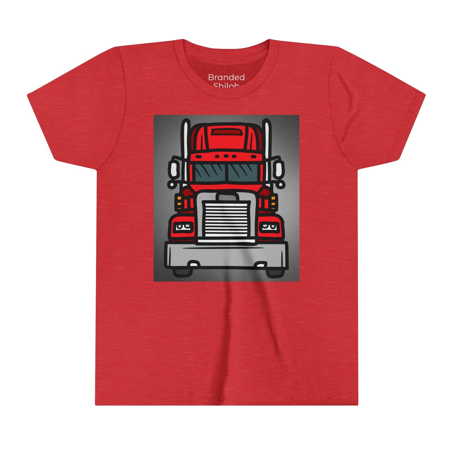 Boy's Youth Short Sleeve Tee - Red Big Rig