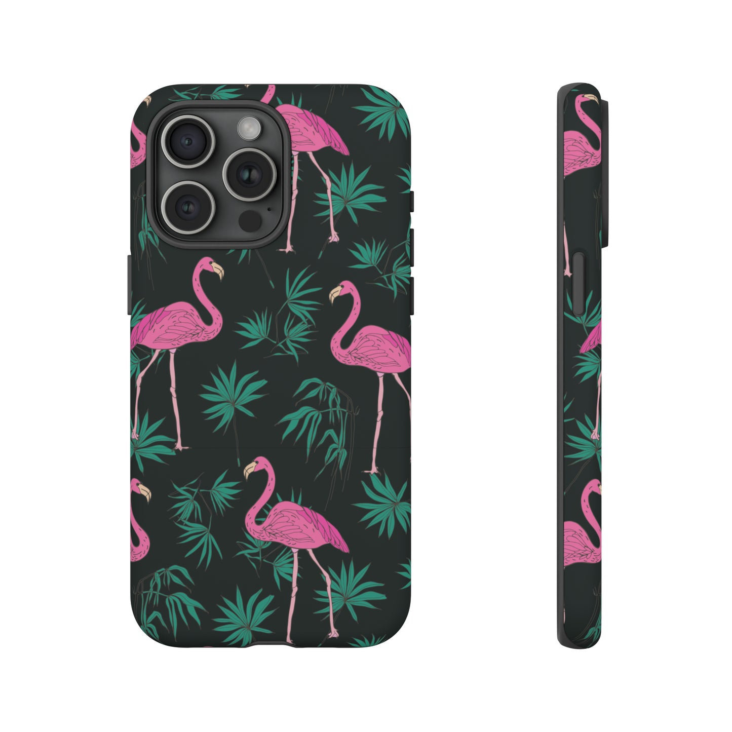 Tough Cases / Phone Case - Pink Flamingo with Teal