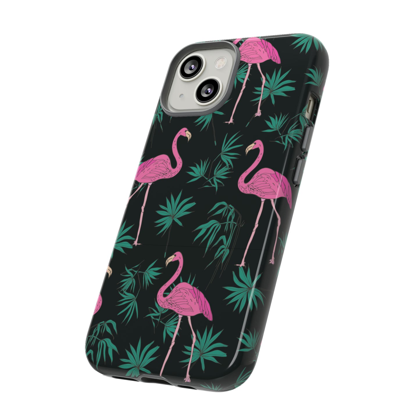 Tough Cases / Phone Case - Pink Flamingo with Teal