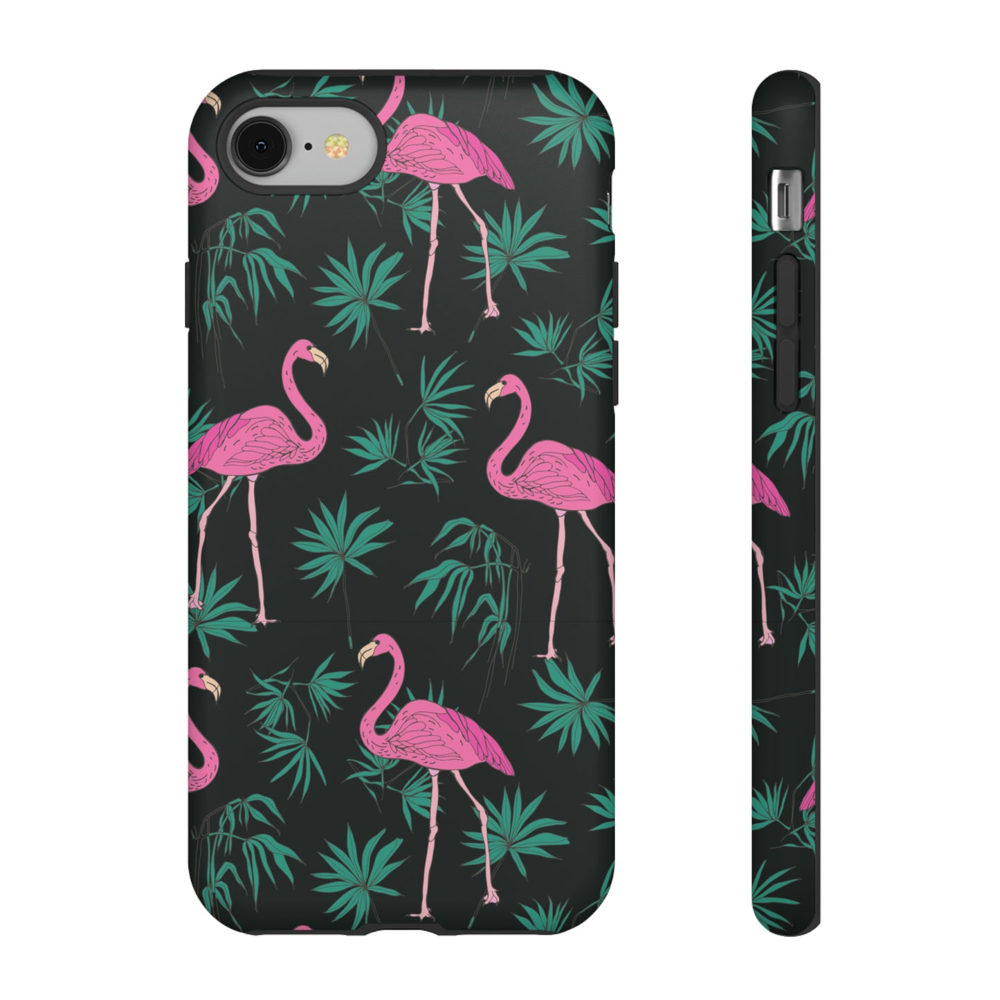 Tough Cases / Phone Case - Pink Flamingo with Teal