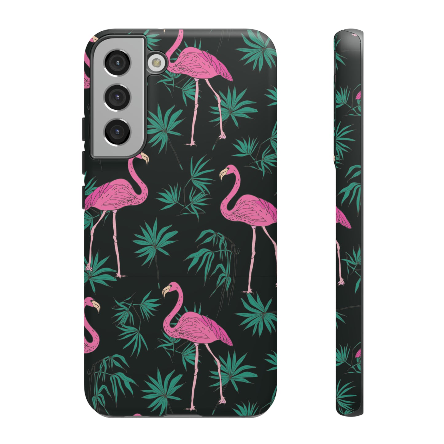 Tough Cases / Phone Case - Pink Flamingo with Teal