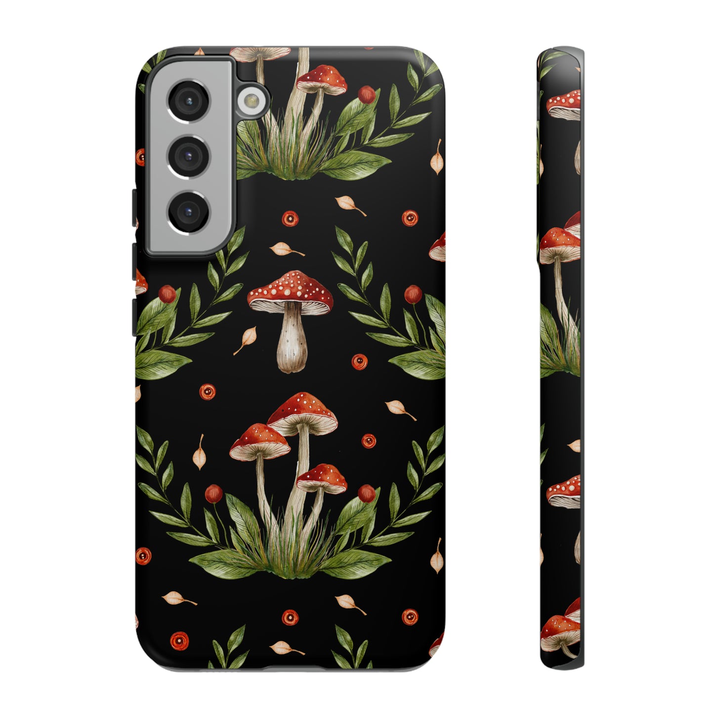 Tough Cases / Phone Case - Red/Black Mushrooms