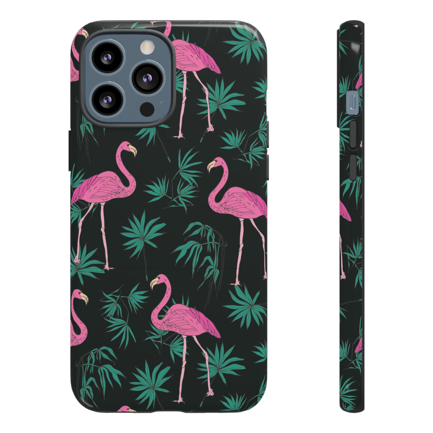 Tough Cases / Phone Case - Pink Flamingo with Teal