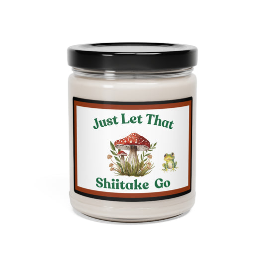 Scented Soy Candle, 9oz - Let That Shiitake Go