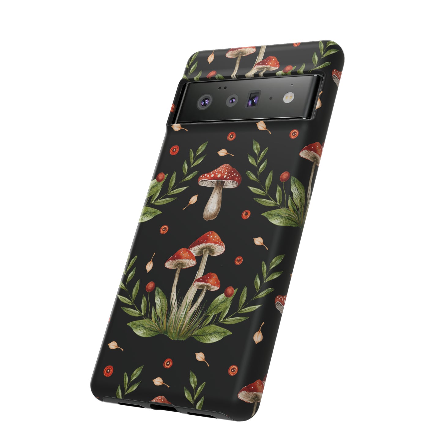 Tough Cases / Phone Case - Red/Black Mushrooms